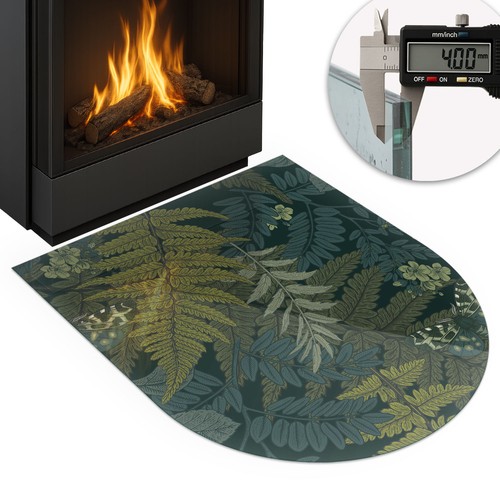 Glass hearth protector for - glass,