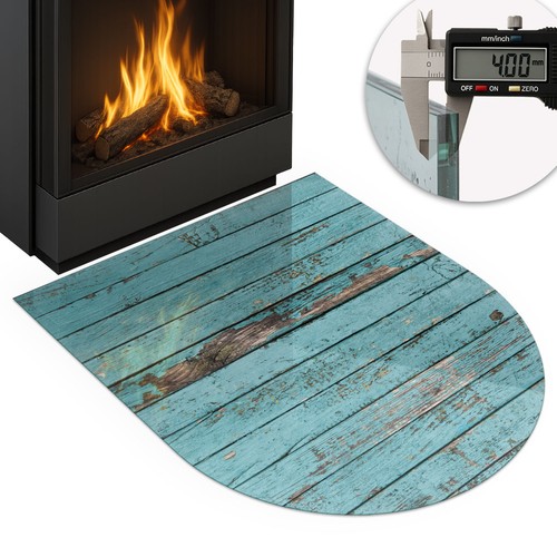 Glass hearth protector - hearth,