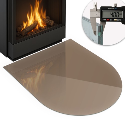 Glass stove protector for log - stove,