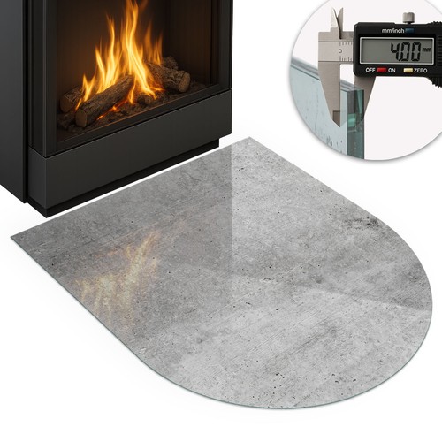 Glass hearth protector - hearth,