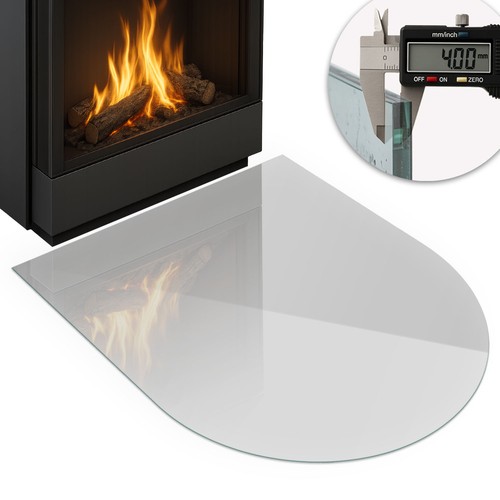 Glass hearth protector - glass,