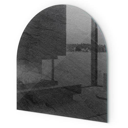 Glass hearth plate protector - hearth,