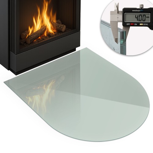 Glass hearth protector - hearth,