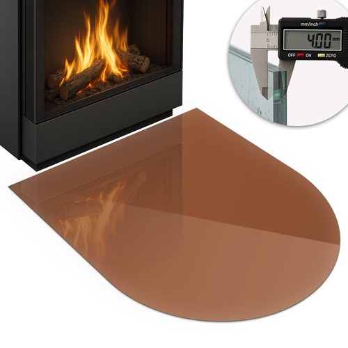 Glass hearth protector - glass,