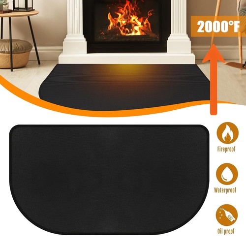 Fireplace floor protector mat - fireplace,