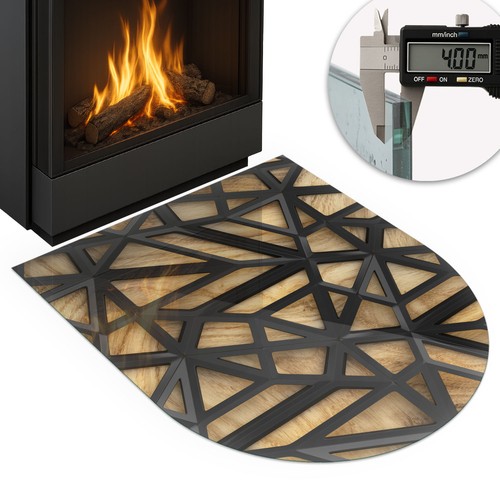 Glass hearth protector for - glass,