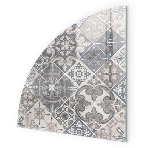 Protective glass hearth plate - protective,