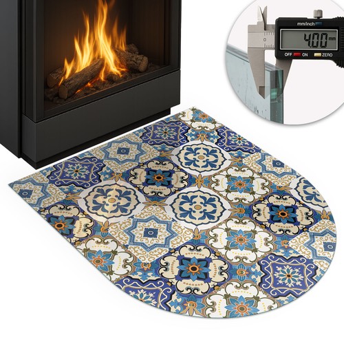 Clear glass log burner - glass,